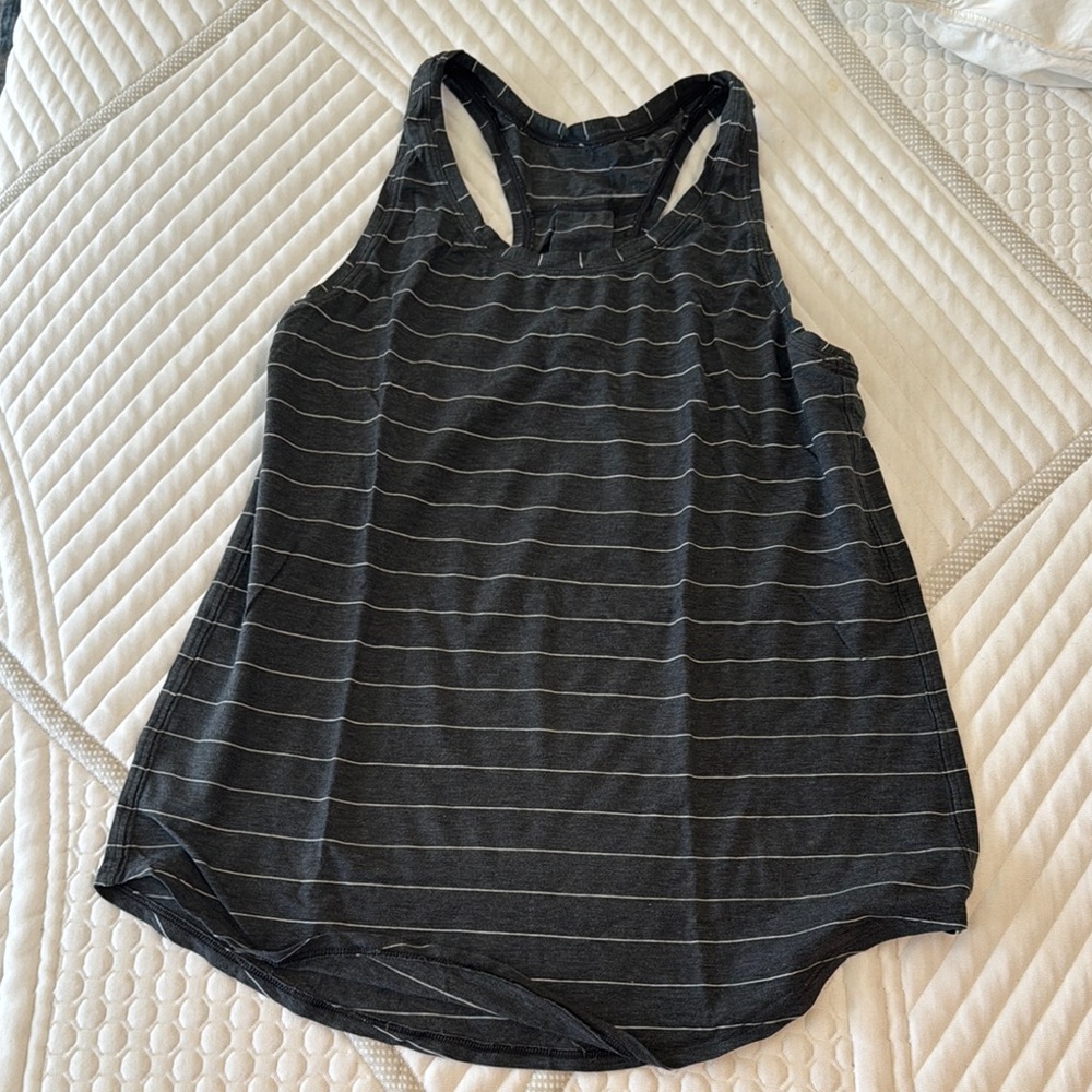 Lululemon Women's dark grey Striped Tank Top